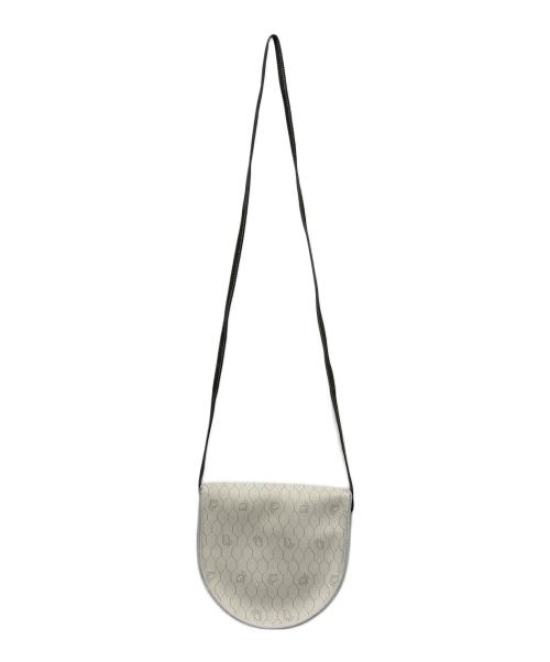 Christian Dior（クリスチャン ディオール）Christian Dior (クリスチャン ディオール) ハニカム柄ショルダーバッグ アイボリー×グレーの古着・服飾アイテム