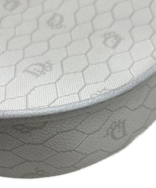 Christian Dior（クリスチャン ディオール）Christian Dior (クリスチャン ディオール) ハニカム柄ショルダーバッグ アイボリー×グレーの古着・服飾アイテム