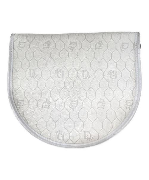 Christian Dior（クリスチャン ディオール）Christian Dior (クリスチャン ディオール) ハニカム柄ショルダーバッグ アイボリー×グレーの古着・服飾アイテム