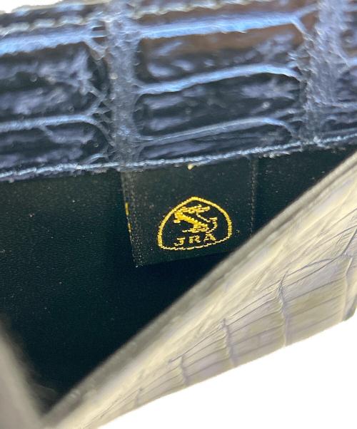 TOKYO CROCODILE（東京クロコダイル）TOKYO CROCODILE (東京クロコダイル) ラウンドファスナー長財布 ブルーの古着・服飾アイテム