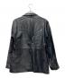 MEN'S BIGI (メンズビギ) レザージャケット ネイビー サイズ:3：15000円