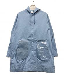 MISTER GENTLE MAN（ミスタージェントルマン）の古着「フーデッドコート」｜スカイブルー