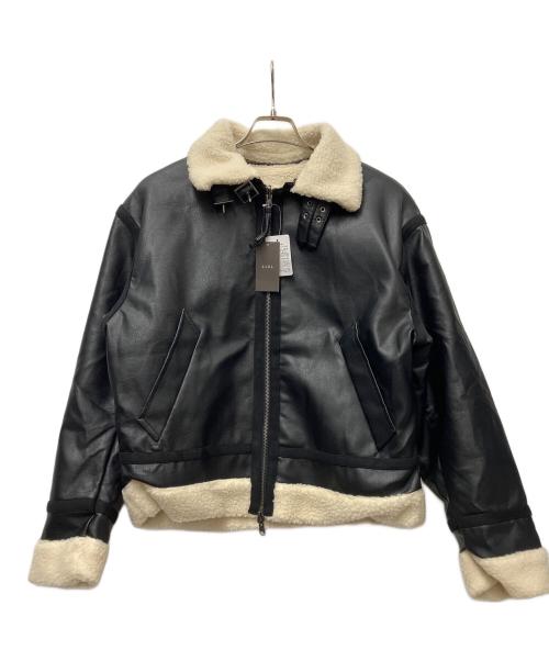 CLEL（クレイル）CLEL (クレイル) 4way リバーシブルフェイクムートンジャケット ブラック サイズ:XSの古着・服飾アイテム