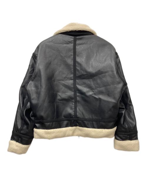 CLEL（クレイル）CLEL (クレイル) 4way リバーシブルフェイクムートンジャケット ブラック サイズ:XSの古着・服飾アイテム