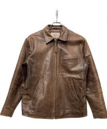 AVIREX（アヴィレックス）の古着「レザージャケット」｜ブラウン