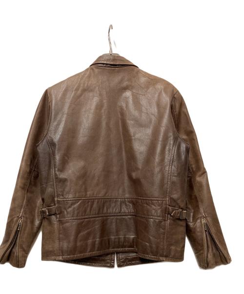 AVIREX（アヴィレックス）AVIREX (アヴィレックス) レザージャケット ブラウン サイズ:Mの古着・服飾アイテム