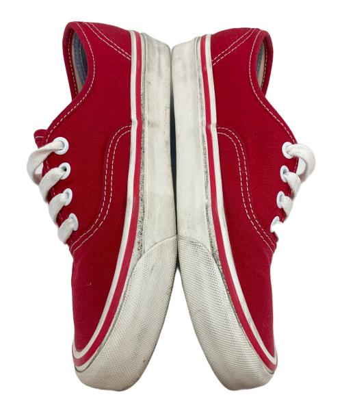 VANS（ヴァンズ）VANS (ヴァンズ) ローカットスニーカー レッド×ホワイト サイズ:23.5の古着・服飾アイテム