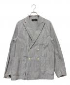 SOUTHWICKサウスウィック）の古着「ダブルブレストジャケット」｜ネイビー×ホワイト