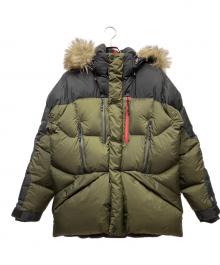 POLO SPORT（ポロスポーツ）の古着「ダウンジャケット」｜カーキ×ブラック