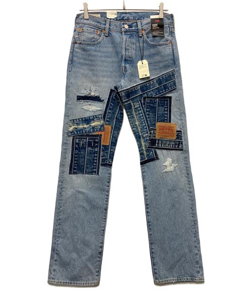 LEVI'S PReMIUM（リーバイス プレミアム）LEVI'S PReMIUM (リーバイス プレミアム) 501パッチワークデニムパンツ ブルー サイズ:30 /32の古着・服飾アイテム