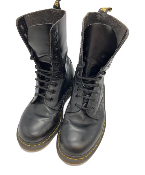 Dr.Martens（ドクターマーチン）Dr.Martens (ドクターマーチン) 10ホールブーツ ブラック サイズ:24の古着・服飾アイテム