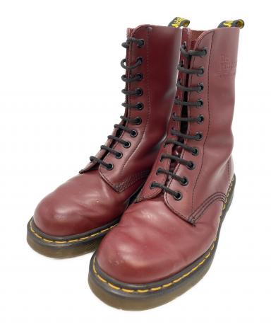 186000 Dr.Martens ドクターマーチン ヴィンテージブーツ 24 チェリーレッド レザー [0000000001095] 中古・古着通販】Dr.Martens (ドクターマーチン) 8ホールブーツ