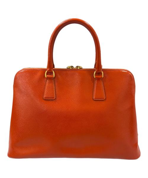 PRADA（プラダ）PRADA (プラダ) プロムナード サフィアーノ ハンドバッグ オレンジの古着・服飾アイテム