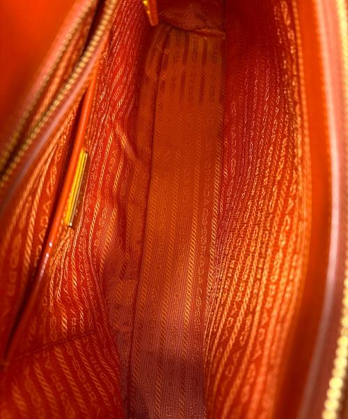 PRADA（プラダ）PRADA (プラダ) プロムナード サフィアーノ ハンドバッグ オレンジの古着・服飾アイテム