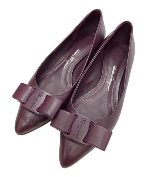 Salvatore Ferragamo（サルヴァトーレ フェラガモ）Salvatore Ferragamo (サルヴァトーレ フェラガモ) パンプス パープル サイズ:6の古着・服飾アイテム