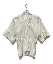Vivienne Westwood RED LABEL（ヴィヴィアンウエストウッドレッドレーベル）の古着「半袖ブラウス」｜ホワイト
