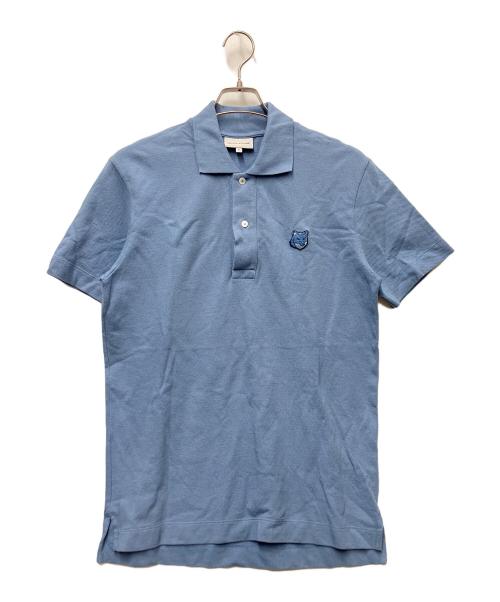 maison kitsune（メゾンキツネ）MAISON KITSUNE (メゾンキツネ) ポロシャツ スカイブルー サイズ:XSの古着・服飾アイテム