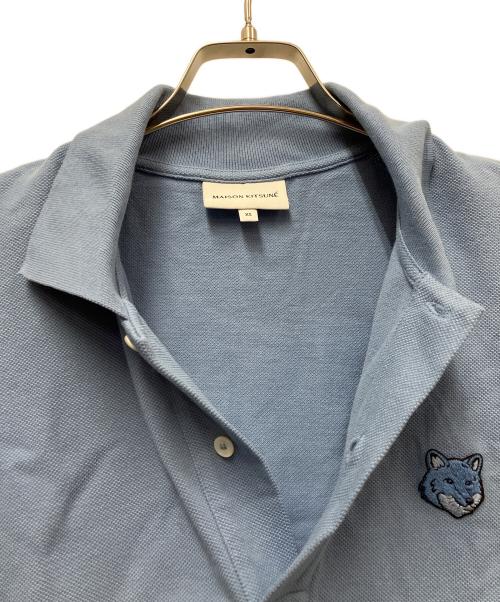 maison kitsune（メゾンキツネ）MAISON KITSUNE (メゾンキツネ) ポロシャツ スカイブルー サイズ:XSの古着・服飾アイテム