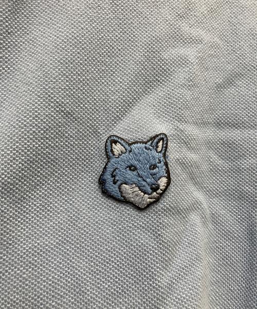 maison kitsune（メゾンキツネ）MAISON KITSUNE (メゾンキツネ) ポロシャツ スカイブルー サイズ:XSの古着・服飾アイテム