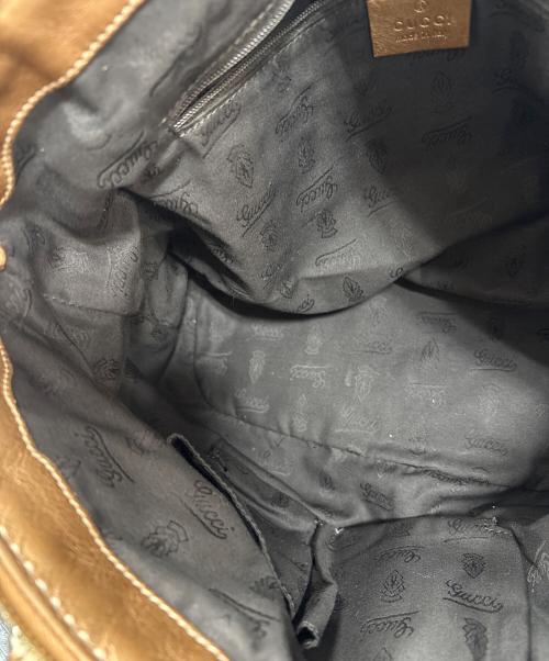 GUCCI（グッチ）GUCCI (グッチ) スーキー2WAYバッグ ブラウンの古着・服飾アイテム