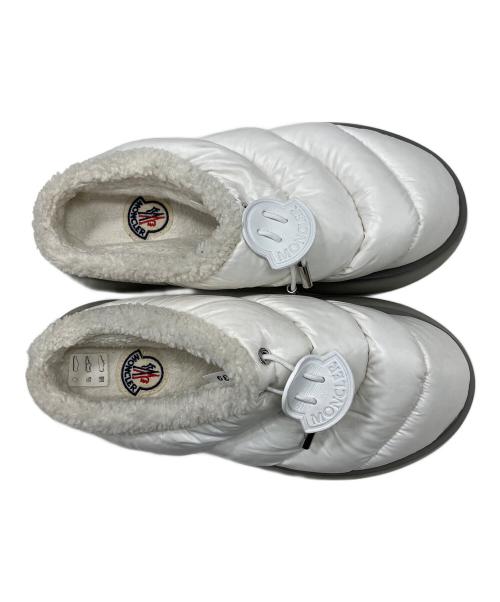 MONCLER（モンクレール）MONCLER (モンクレール) ダウンサンダル ホワイト サイズ:39の古着・服飾アイテム