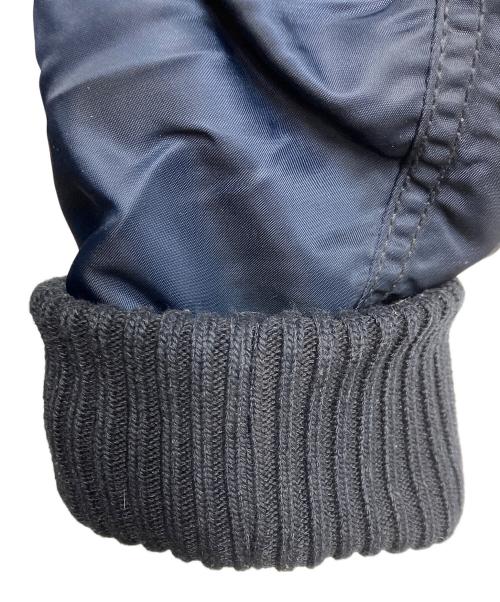 ALPHA（アルファ）ALPHA (アルファ) HOODED RIB JACKET ネイビー サイズ:XLの古着・服飾アイテム