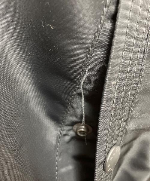 ALPHA（アルファ）ALPHA (アルファ) HOODED RIB JACKET ブラック サイズ:XLの古着・服飾アイテム