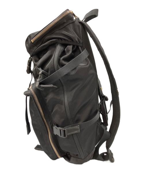 foot the coacher（フットザコーチャー）foot the coacher (フットザコーチャー) PORTER (ポーター) ミニマルバックパック ブラックの古着・服飾アイテム