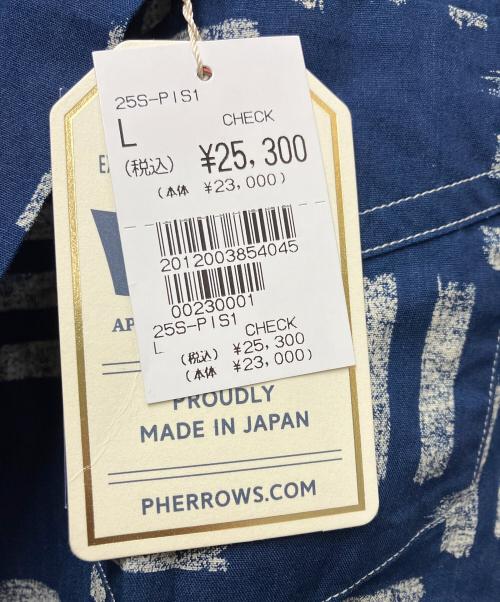 Pherrow's（フェローズ）PHERROW'S (フェローズ) 半袖シャツ ブルー サイズ:Lの古着・服飾アイテム