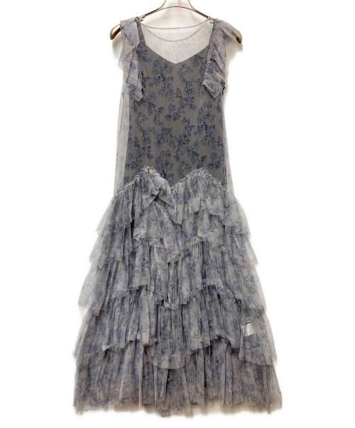 COCODEAL（ココディール）COCODEAL (ココディール) ノースリーブ・キャミソールワンピース グレー サイズ:Mの古着・服飾アイテム