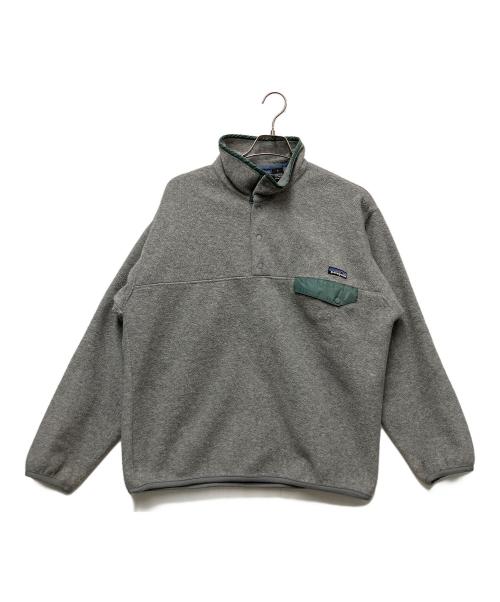 Patagonia（パタゴニア）Patagonia (パタゴニア) シンチラスナップT・プルオーバー グレー×グリーン サイズ:Lの古着・服飾アイテム