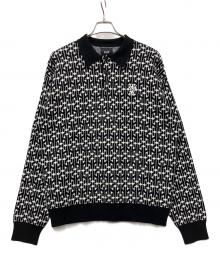 HUF（ハフ）の古着「厚手ニット」｜ブラック×ホワイト