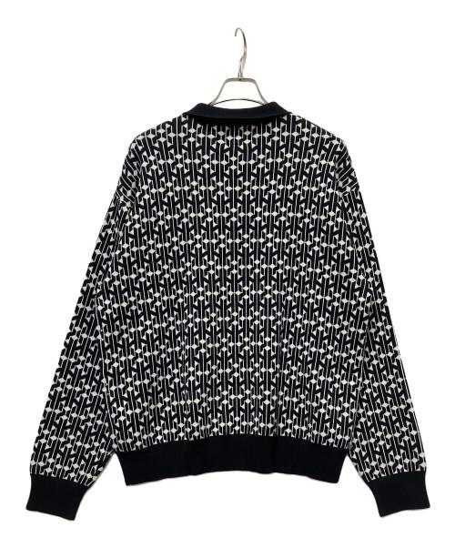 HUF（ハフ）HUF (ハフ) 厚手ニット ブラック×ホワイト サイズ:Mの古着・服飾アイテム