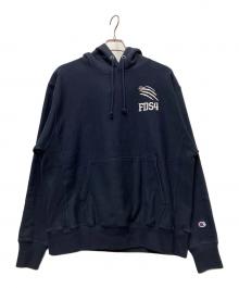 Champion（チャンピオン）の古着「プルオーバーパーカー」｜ネイビー