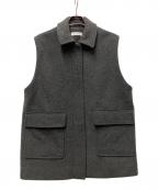 SACRAサクラ）の古着「ラムウールメルトンジレ」｜チャコールグレー