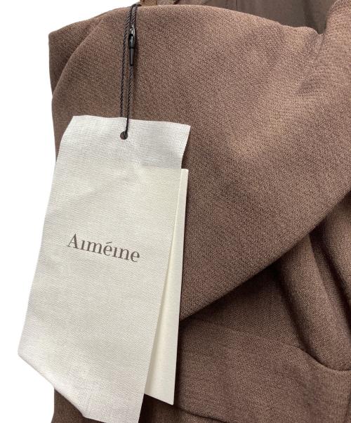 Aimeine（エメイン）AIMEINE (エメイン) ノースリーブ・キャミソールワンピース ブラウン サイズ:Mの古着・服飾アイテム