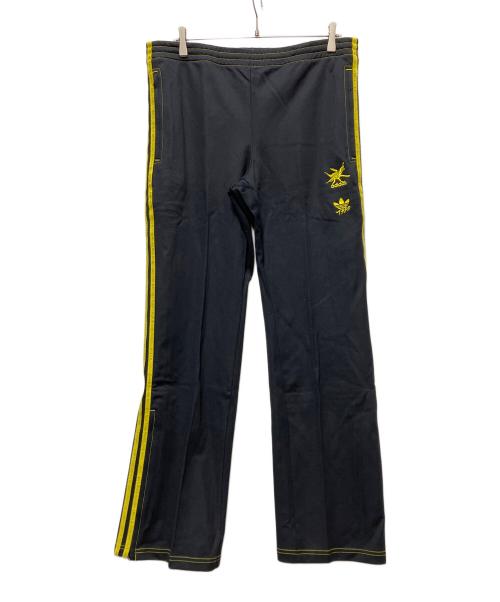 adidas（アディダス）adidas (アディダス) トラックジャケット＆パンツ ブラック×イエロー サイズ:Mの古着・服飾アイテム