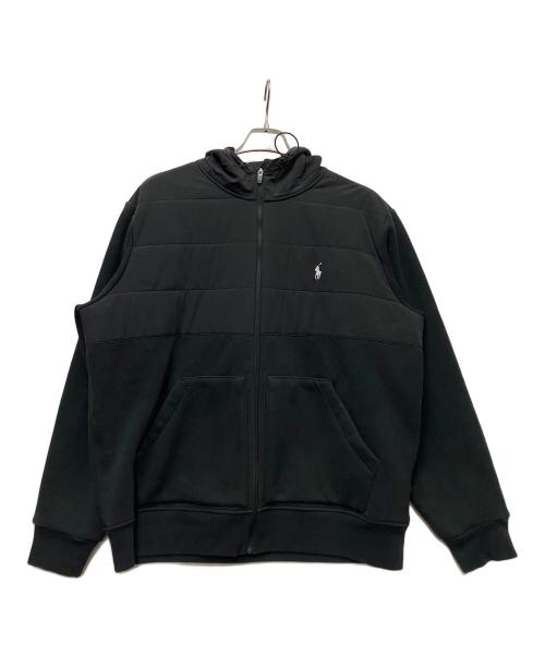 POLO RALPH LAUREN（ポロ・ラルフローレン）POLO RALPH LAUREN (ポロ・ラルフローレン) ジップパーカー ブラック サイズ:XLの古着・服飾アイテム