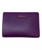 FURLAフルラ）の古着「レザークラシック2つ折り財布」｜パープル