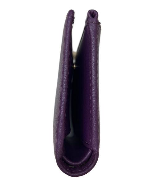 FURLA（フルラ）FURLA (フルラ) レザークラシック2つ折り財布 パープルの古着・服飾アイテム