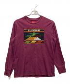 SUPREMEシュプリーム）の古着「長袖カットソー」｜ワインレッド