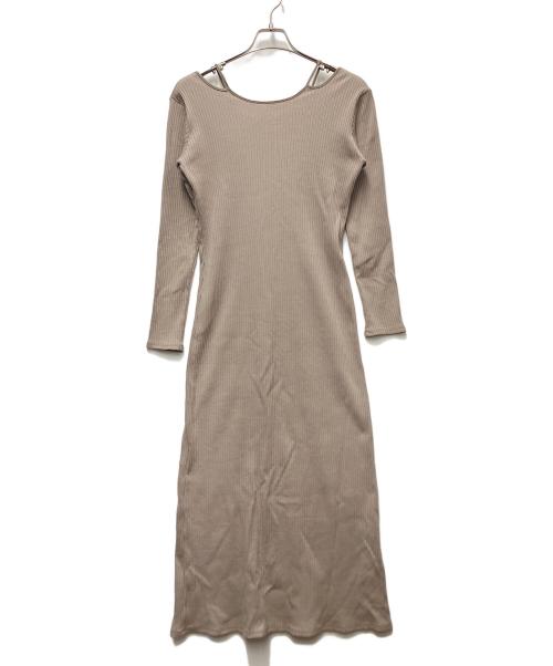 MURRAL（ミューラル）MURRAL (ミューラル) ニットワンピース ベージュ サイズ:1の古着・服飾アイテム