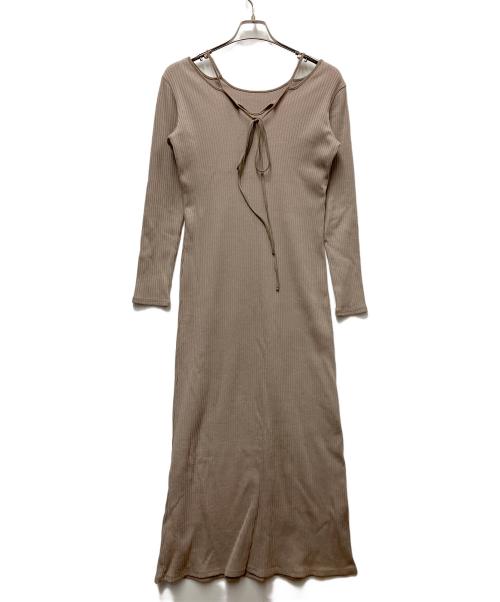 MURRAL（ミューラル）MURRAL (ミューラル) ニットワンピース ベージュ サイズ:1の古着・服飾アイテム