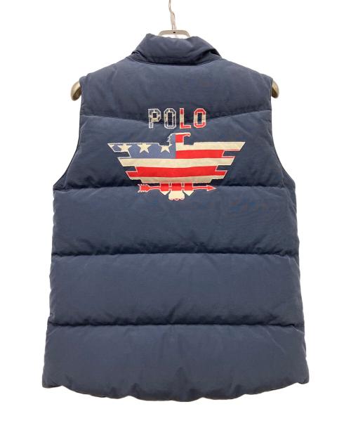 POLO RALPH LAUREN（ポロ・ラルフローレン）POLO RALPH LAUREN (ポロ・ラルフローレン) ダウンベスト ネイビー サイズ:XLの古着・服飾アイテム