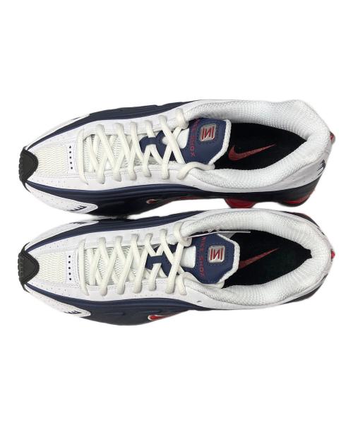 NIKE（ナイキ）NIKE (ナイキ) SHOX R4 MIDNIGHT(ショックスR4ミッドナイト) ローカットスニーカー ホワイト×ネイビー サイズ:cm27.5の古着・服飾アイテム
