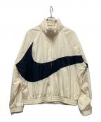 NIKEナイキ）の古着「NK SWOOSH WVN JKT」｜アイボリー×ブラック
