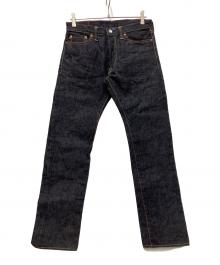 THE STRIKE GOLD（ストライクゴールド）の古着「左綾高密度17ozセルビッチデニム」｜インディゴ