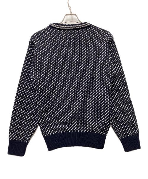 ノルウェー海軍（ノルウェーカイグン）ノルウェー海軍 (ノルウェーカイグン) 厚手ニット ネイビー サイズ:Sの古着・服飾アイテム