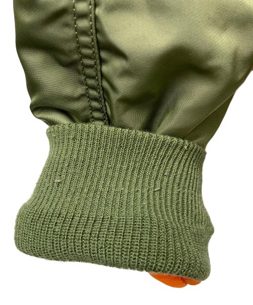 ALPHA INDUSTRIES（アルファインダストリーズ）ALPHA INDUSTRIES (アルファインダストリーズ) MA-1フライトジャケット オリーブ×オレンジ サイズ:Ｓの古着・服飾アイテム