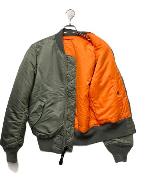 ALPHA（アルファ）ALPHA (アルファ) MA-1ジャケット グリーン サイズ:Sの古着・服飾アイテム
